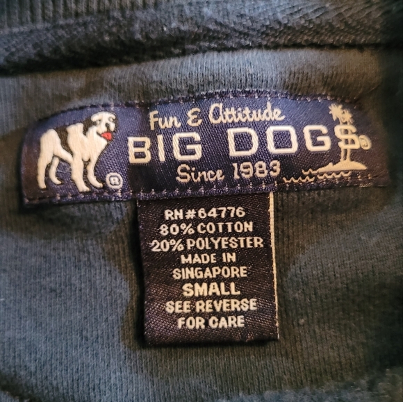 Big Dogs Baby Blue Dog Beer Sweater - Picture 2 of 3
